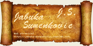 Jabuka Šumenković vizit kartica